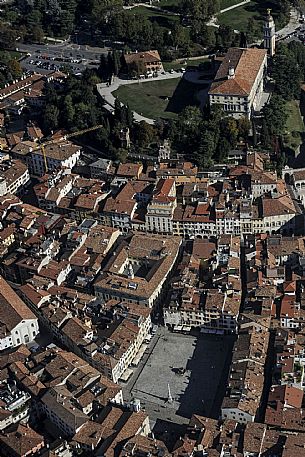 Aereal view of Udine